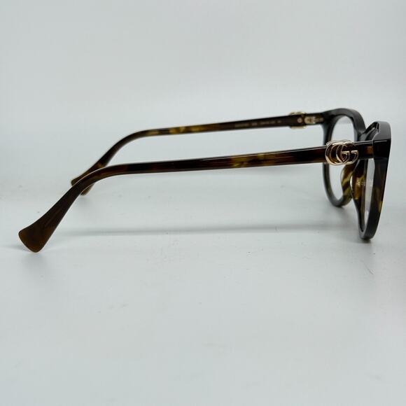 GUCCI GG1074O 005 Cat Eye Havana Dark DEMO LENS Frame Only 53-18-145 H19090 - Picture 4 of 7
